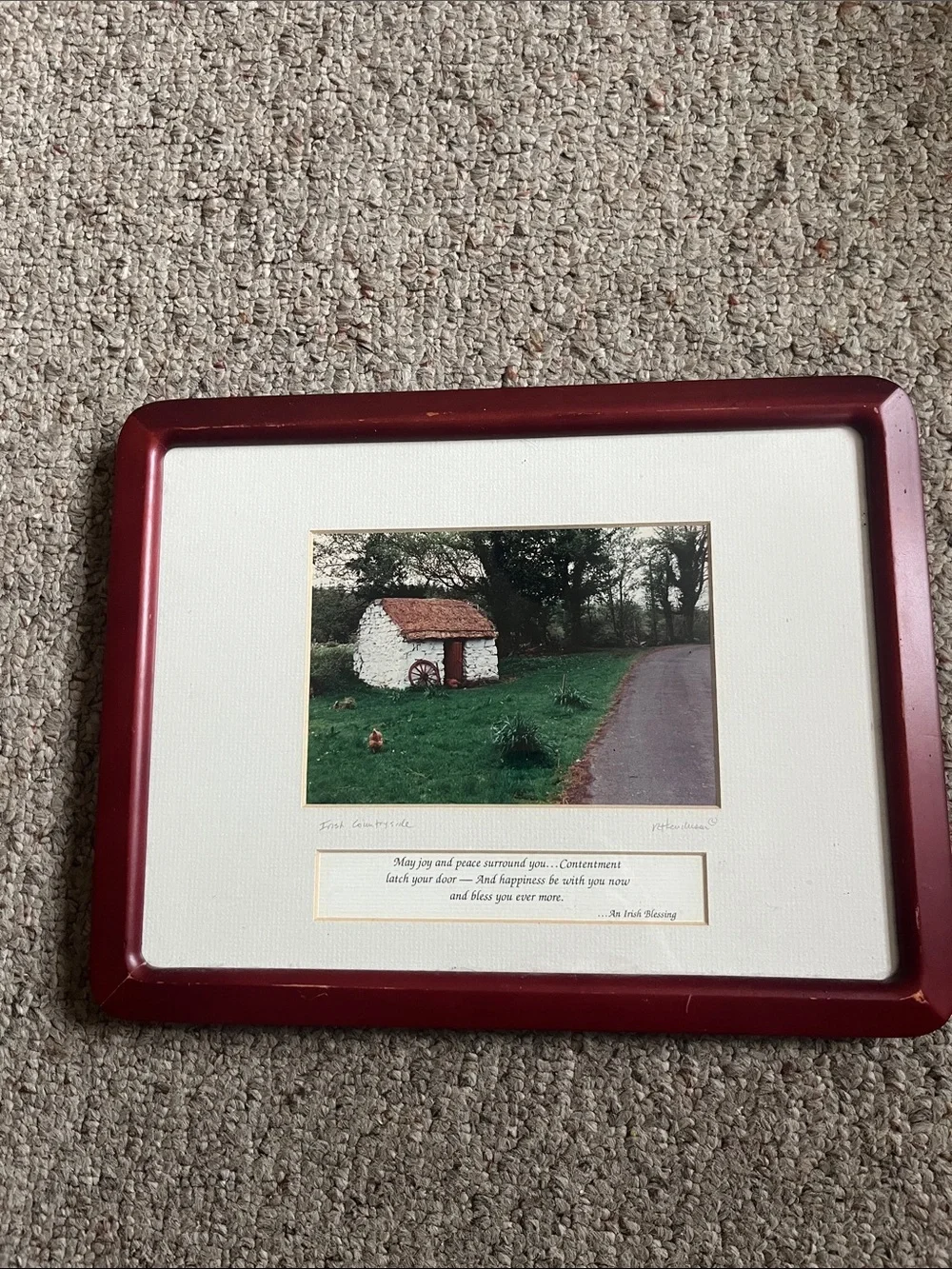 Framed signed print by photographer Rick Henderson  Irish countryside